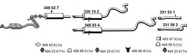 ERNST 030980 Exhaust System
